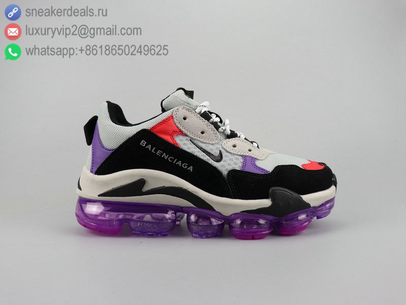 BALENCIAGA x NIKE AIR VAPORMAX Unisex Sneakers Black Purple LXF3281210